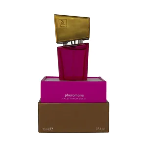 Parfém HOT Shiatsu Fragrance pink s feromony pro ženy 15 ml