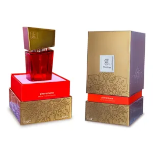 Parfém HOT Shiatsu Fragrance red s feromony pro ženy 15 ml