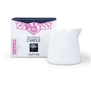 HOT Masážní svíčka - Shiatsu Massage Candle Raspberry & Vanilla Cream 130 g
