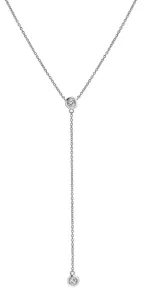 Hot Diamonds Elegantní stříbrný náhrdelník s diamantem Tender DN176 #5394955
