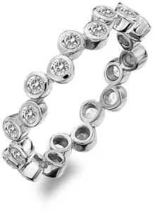 Hot Diamonds Luxusní stříbrný prsten s topazy a diamantem Willow DR208 52 mm