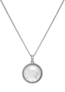 Hot Diamonds Stříbrný náhrdelník s diamantem a perletí Most Loved DP922 #5395033