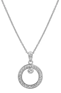 Hot Diamonds Stříbrný náhrdelník s diamantem a topazy Orbit DP929 (řetízek, přívěsek)