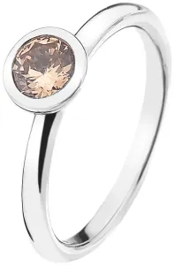 Hot Diamonds Stříbrný prsten Emozioni Scintilla Champagne Loyalty ER016 56 mm