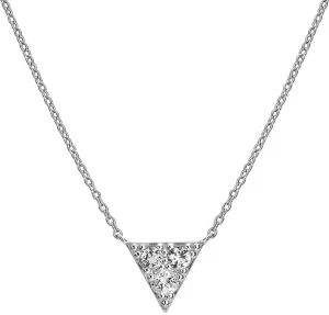 Hot Diamonds Třpytivý stříbrný náhrdelník s diamantem Stellar DN173 #5395032