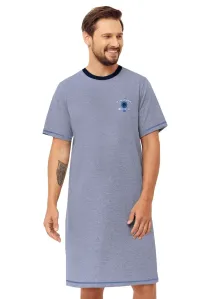 Pánská noční košile s obrázkem Stephen 1332/31 Hotberg Barva/Velikost: granát (modrá) / XL