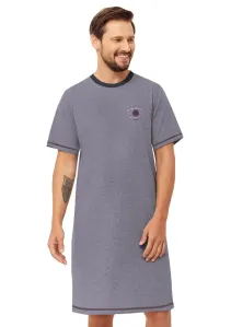 Pánská noční košile s obrázkem Stephen 1332/32 Hotberg Barva/Velikost: šedá / L