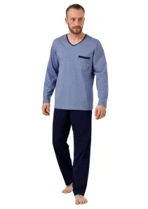 Pánské pyžamo Big Carl 1003 Hotberg Barva/Velikost: modrá / 3XL