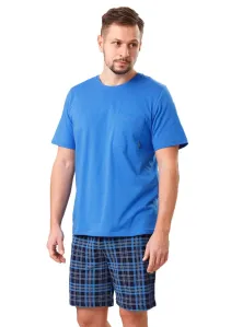 Pánské pyžamo Orest s kraťasy HOTBERG Barva/Velikost: modrá / XL