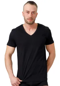 Pánské jednobarevné tričko s krátkým rukávem HOTBERG Barva/Velikost: černá / XL/XXL