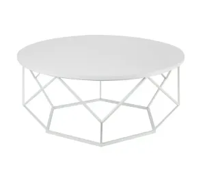 HowHomely Konferenční stolek DIAMOND 41,5x90 cm bílá