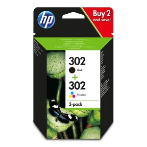 HP X4D37AE - originální cartridge HP 302, černá + barevná, 1x3,5ml/1x4ml