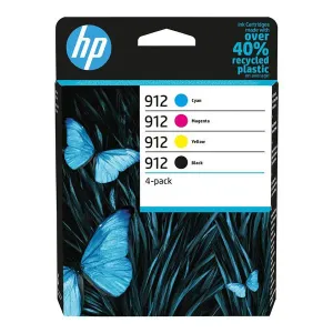 MultiPack HP 6ZC74AE - originální cartridge HP 912, černá + barevná, 1x8ml/3x2ml multipack #1654828