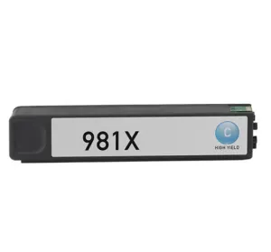 Kompatibilní cartridge s HP 981XL L0R09A azurová (cyan)