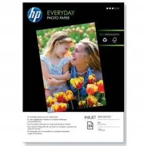 HP Q5451A Everyday Glossy Photo Paper, foto papír, lesklý, bílý, A4, 200 g/m2, 25 ks, Q5451A, inkousto