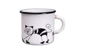Plecháček černo-bílá kočka