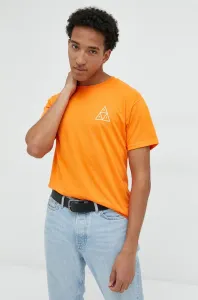Bavlněné tričko HUF oranžová barva, s potiskem #2022134