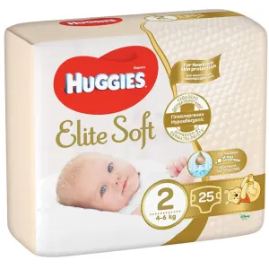 Huggies Elite Soft 2 pro děti 4-6 kg 25 ks