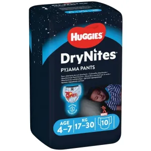 HUGGIES - DryNites Kalhotky plenkové jednorázové pro chlapce 4-7 let (17-30 kg) 10 ks