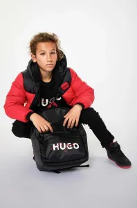 Dětský batoh HUGO černá barva, velký, s potiskem