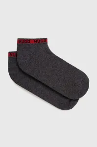 Ponožky HUGO pánské, šedá barva #3929985
