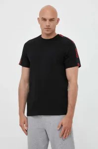 Tričko HUGO černá barva, s aplikací