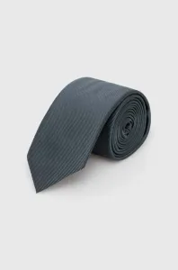 Hedvábná kravata HUGO zelená barva #5672779