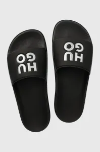Pantofle HUGO Match It dámské, černá barva, 50499342