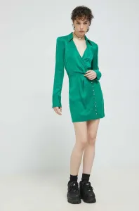 Šaty HUGO zelená barva, mini #4946299