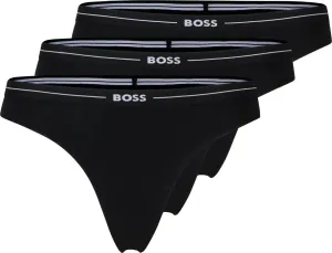 Hugo Boss 3 PACK - dámská tanga BOSS 50510030-001 S