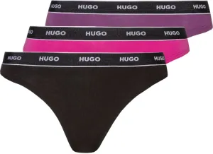 Hugo Boss 3 PACK - dámská tanga HUGO 50480150-985 XXL