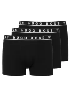 Nadměrná velikost: Boss, Boxerky s dlouhými nohavičkami, 3 ks v balení černá