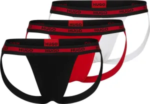 Hugo Boss 3 PACK - pánské slipy HUGO JOCK STRAP 50496724-621 XL