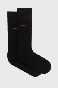 Hugo Boss 2 PACK - pánské bambusové ponožky BOSS 50491196-001 43-46