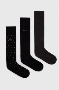 Hugo Boss 3 PACK - pánské ponožky BOSS 50501906-001 40-46