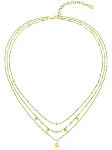 Hugo Boss Módní pozlacený náhrdelník s krystaly Iris 1580334