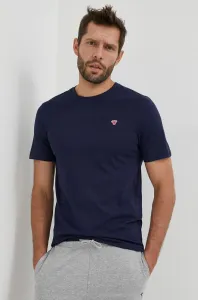 Bavlněné tričko Hummel tmavomodrá barva