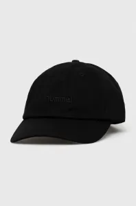 Bavlněná baseballová čepice Hummel černá barva