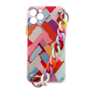 Hurtel Barevné pouzdro s řetízkem gelové elastické pouzdro s řetízkem s přívěskem pro iPhone 13 mini vícebarevné (3)