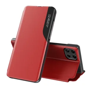 Hurtel Elegantní pouzdro Eco Leather View s flipovým krytem a funkcí stojánku Samsung Galaxy A22 5G červené