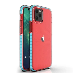 Hurtel Gelové pouzdro Spring Case s barevným rámečkem pro iPhone 13 mini světle modré