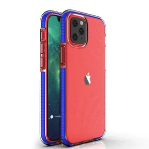 Hurtel Gelové pouzdro Spring Case s barevným rámečkem pro iPhone 13 mini tmavě modré
