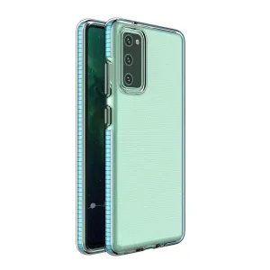 Hurtel Gelové pouzdro Spring Case s barevným rámečkem pro Samsung Galaxy A72 4G světle modré