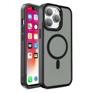 Hurtel Magnetické pouzdro s MagSafe Color Matte Case pro iPhone 15 Pro Max - černé