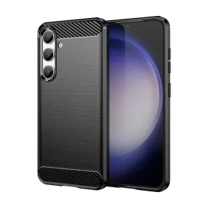 Hurtel Pouzdro Carbon Case pro Samsung Galaxy S24 flexibilní silikonové pouzdro Carbon Case - černé