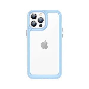 Hurtel Pouzdro Outer Space pro iPhone 12 Pro Max pevné pouzdro s gelovým rámečkem modré