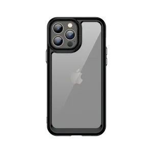 Hurtel Pouzdro Outer Space pro iPhone 13 Pro Max pevné pouzdro s gelovým rámečkem černé