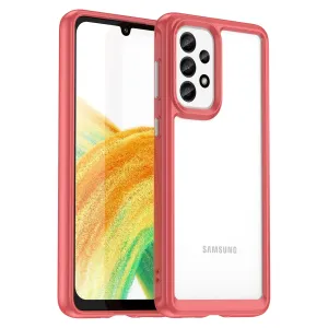 Hurtel Pouzdro Outer Space pro Samsung Galaxy A33 5G s ohebným rámečkem, červené