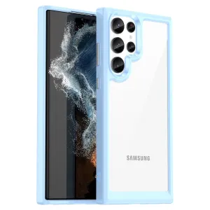 Hurtel Pouzdro Outer Space Samsung Galaxy S23 Ultra s ohebným rámečkem, modré