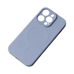 Hurtel Silikonové magnetické pouzdro iPhone 13 Pro Max Silicone Case Magsafe - šedomodré